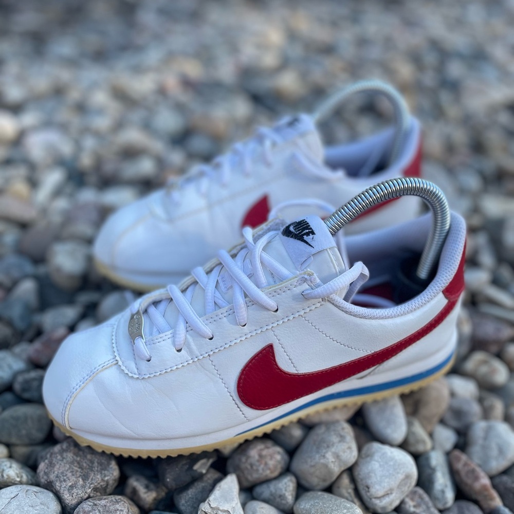 Nike Cortez Leather White and Red Women’s Size 5.5